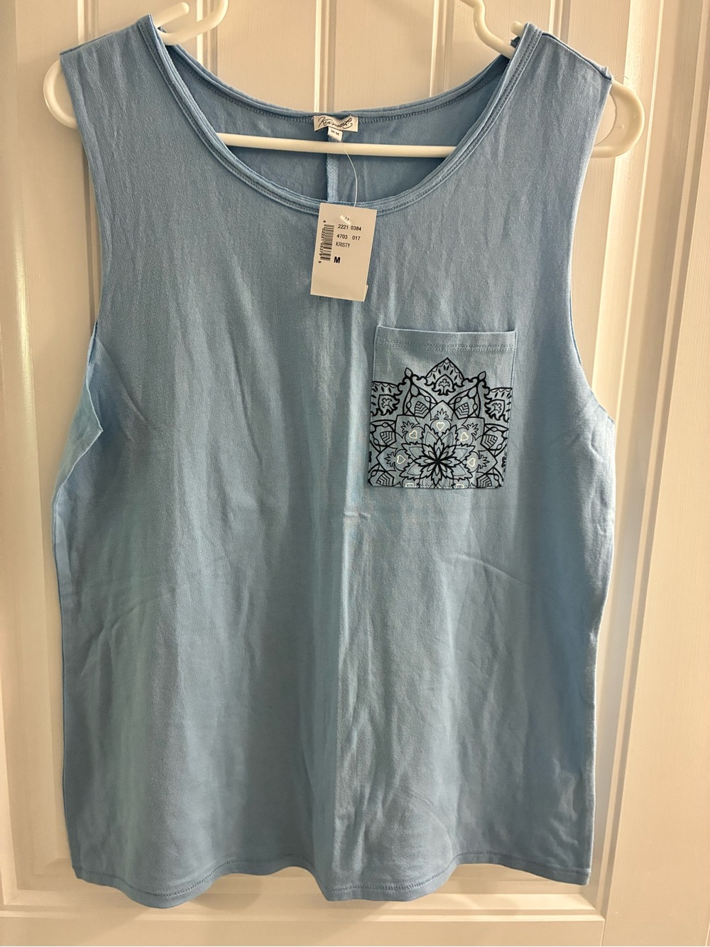 Kismet Light Blue Sleeveless Tank Top